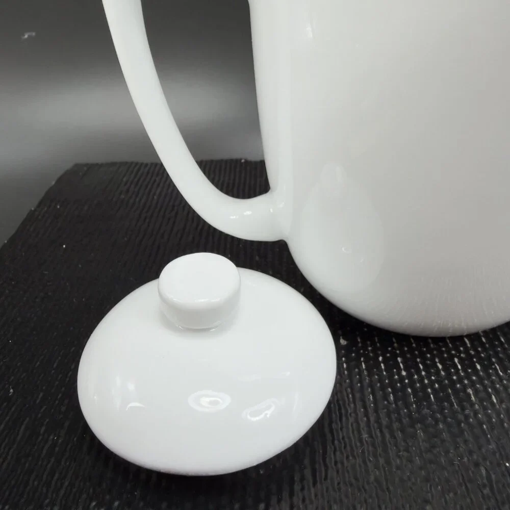 Restoration Hardware RH‎ Sugar Bowl Container White Porcelain With Lid Ceramic